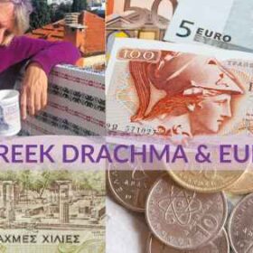 GREEK DRACHMA AND EURO